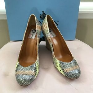 LANVIN SNAKESKIN WEDGE